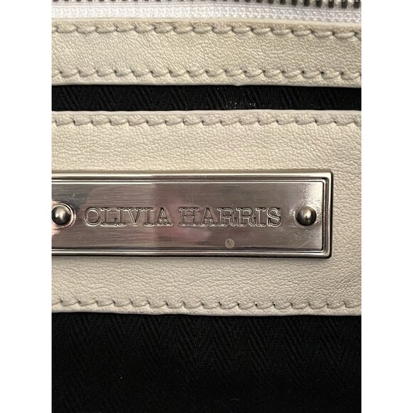 OLIVIA HARRIS WHITE /CREAM Soft Leather  Purse Pocketbook Quality VTG? SEE - Picture 8 of 16